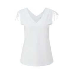 s.Oliver Red Label Sleeveless T-shirt with tie detail - white (0100)