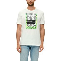 s.Oliver Red Label T-Shirt mit Frontprint - weiß (01D1)