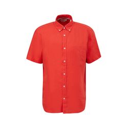 s.Oliver Red Label Kurzarmhemd aus Leinen  - rot (2507)