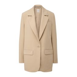 Q/S designed by Oversize blazer with flap pockets - beige (8170)