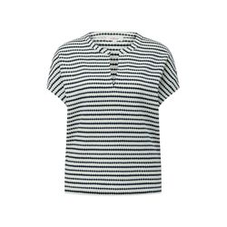s.Oliver Red Label T-shirt avec encolure tunique  - bleu/blanc (58H2)