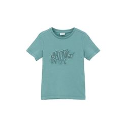 s.Oliver Red Label T-shirt with front print - blue (6553)