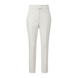 s.Oliver Black Label Trousers with tapered legs - white (0200)