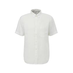 s.Oliver Red Label Short-sleeved linen shirt  - white (0100)