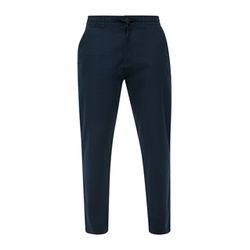 s.Oliver Red Label Relaxed: Linen-blend chino trousers - blue (5978)