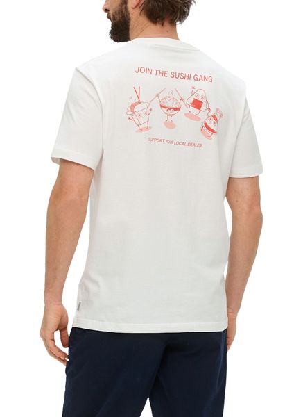 s.Oliver Red Label T-shirt à imprimé graphique - blanc (01D2)