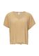 Q/S designed by T-shirt with pleats - beige (8312)