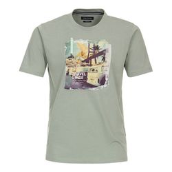 Casamoda T-shirt with front print - green (376)