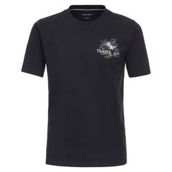 Casamoda T-Shirt mit Frontprint - blau (105)