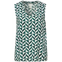 Street One Blouse top with frills - green (23825)