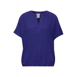 Street One Blouse top with texture - blue (15817)