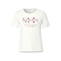 Cecil T-shirt avec inscription imprimée - blanc (33474)
