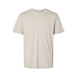 Selected Homme Flamed cotton T-shirt - brown (187822004)