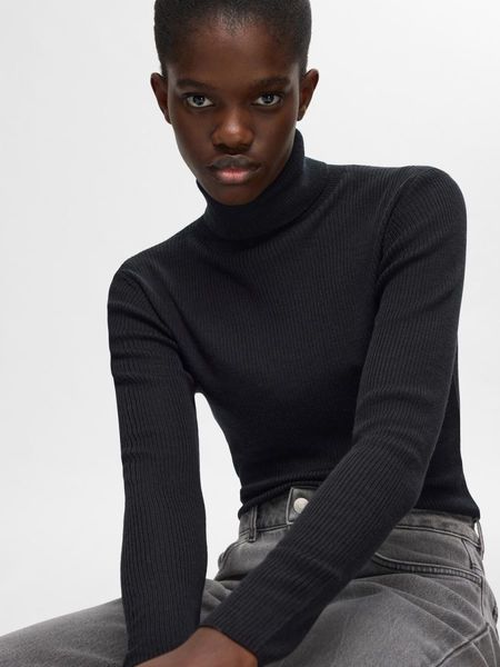 Selected Turtleneck sweater Slfnaja black (179099) S - Main Image