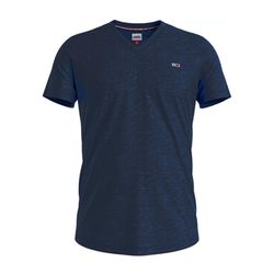 Tommy Jeans T-shirt with V-neck - blue (C1G)