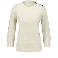 Gerry Weber Edition 3/4 sleeve jumper - beige/white (90118)