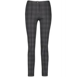 Gerry Weber Edition Slim Fit Checked Stretch Trousers - gray (02085)