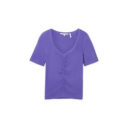 Tom Tailor Denim T-shirt with heart neckline - purple (35362)