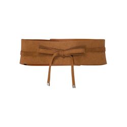 Zero Leather look belt - brown (7196)