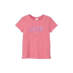 s.Oliver Red Label T-Shirt mit Frontprint  - pink (4348)