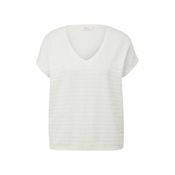 s.Oliver Red Label T-shirt with dropped shoulders  - white (0210)