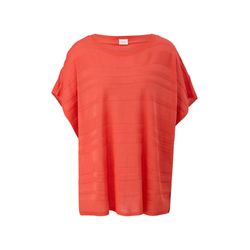 s.Oliver Red Label Poncho tricoté en viscose mélangée  - orange (2590)