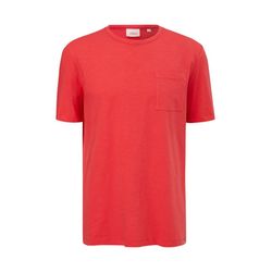 s.Oliver Red Label T-shirt with breast pocket   - red (2507)