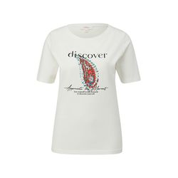 s.Oliver Red Label T-Shirt aus Baumwollstretch - weiß (02D1)
