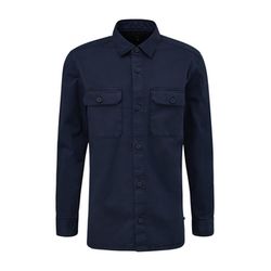 Q/S designed by Shirt with breast pockets  - blue (5884)