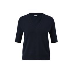 s.Oliver Black Label Knitted top with an openwork pattern  - blue (5959)