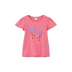 s.Oliver Red Label T-Shirt mit Frontprint und Pailletten   - pink (4348)