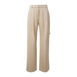 comma Regular : Pantalon en viscose  - beige (8058)