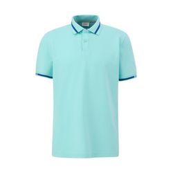 s.Oliver Red Label Poloshirt mit Kontrast-Detail - blau (6040)