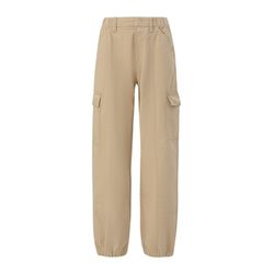 Q/S designed by Regular: Twill cargo pants   - beige (8170)