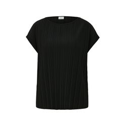 s.Oliver Black Label T-Shirt mit Rundhalsausschnitt - schwarz (9999)