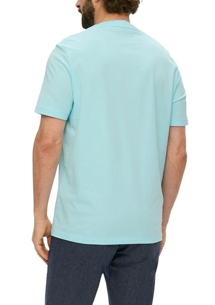 s.Oliver Red Label T-Shirt mit Artwork - blau (60D1)