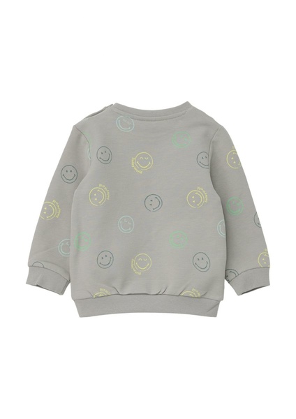 s.Oliver Red Label Sweatshirt mit All-over-Print  - grau (91A7)
