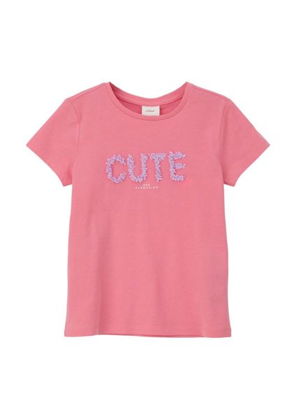 s.Oliver Red Label T-shirt with front print  - pink (4348)