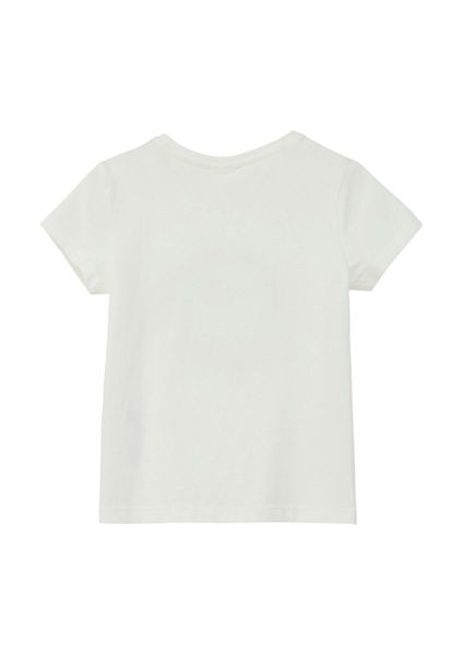 s.Oliver Red Label T-Shirt mit Frontprint  - weiß (0210)