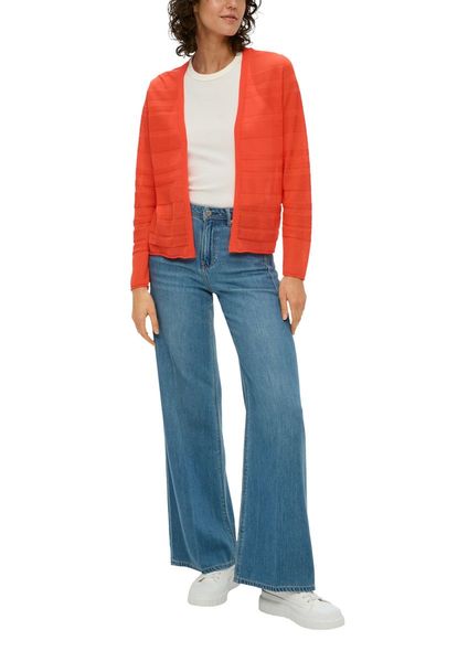 s.Oliver Red Label Cardigan with patterned structure   - orange (2590)