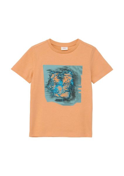 s.Oliver Red Label T-Shirt mit Frontprint  - orange (2110)
