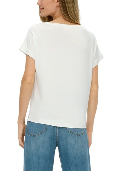 s.Oliver Red Label T-shirt en viscose   - blanc (02D0)