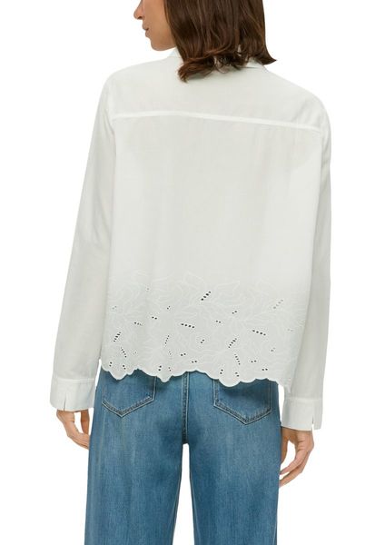 s.Oliver Red Label Blouse avec broderie anglaise - blanc (0210)