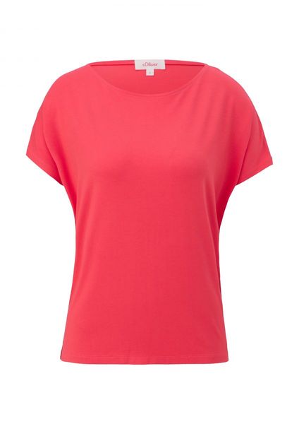 s.Oliver Red Label T-Shirt aus Viskosestretch - pink (2590)