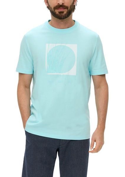 s.Oliver Red Label T-shirt with artwork - blue (60D1)