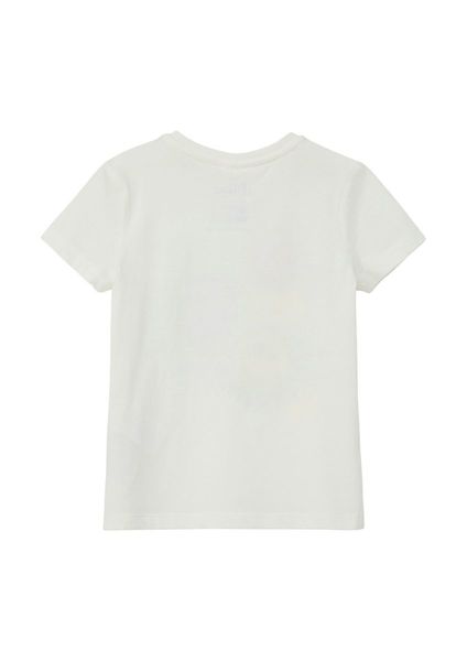 s.Oliver Red Label Cotton top with a Smiley® front print  - white (0210)