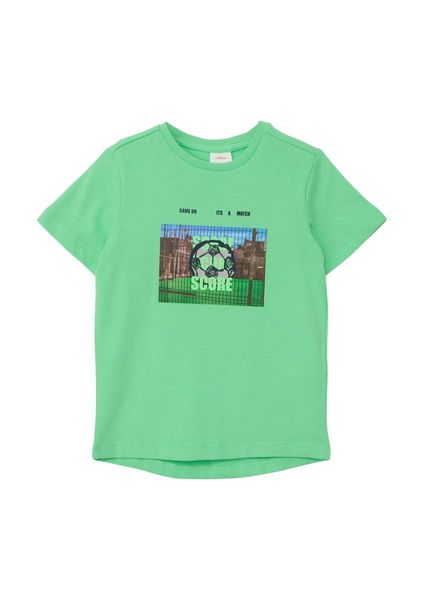 s.Oliver Red Label T-Shirt mit Fotoprint  - grün (7303)