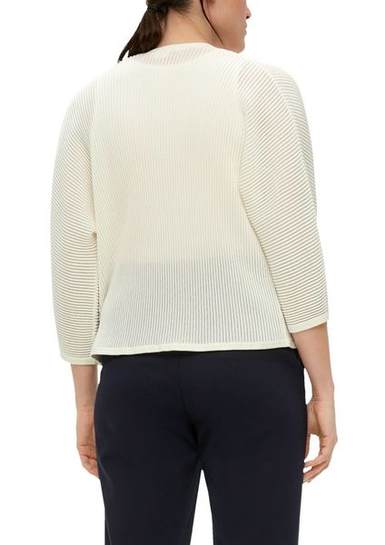 s.Oliver Black Label Cardigan with 3/4-length sleeves - white (0200)