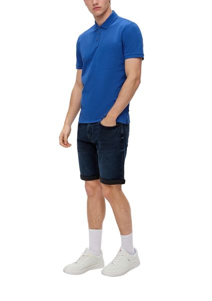 Q/S designed by Cotton polo shirt   - blue (5591)