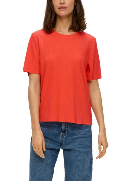 s.Oliver Red Label T-Shirt mit Plisseefalten  - orange (2590)